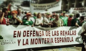 Manifestación en defensa de la Rehala