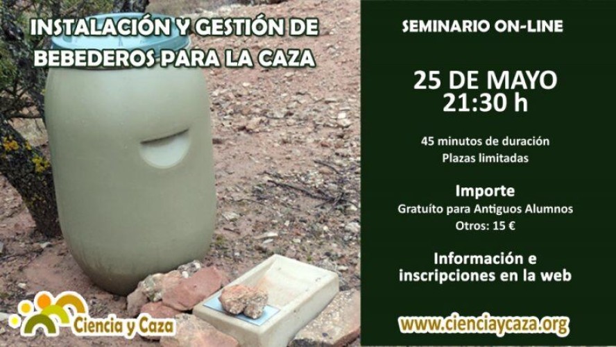 Seminario on-line sobre Gestión de Bebederos para la Caza