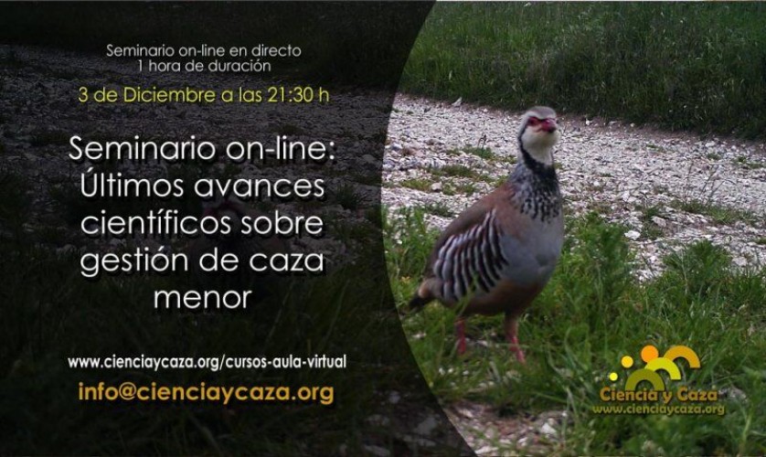 Seminario on-line sobre investigación aplicada a la caza menor